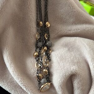 Elegant Gold and Silver Women's Necklace